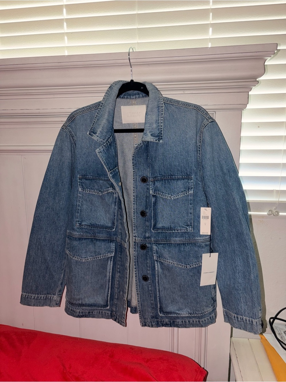 Citizens Of Humanity Light Blue Denim Jacket with Center Seam